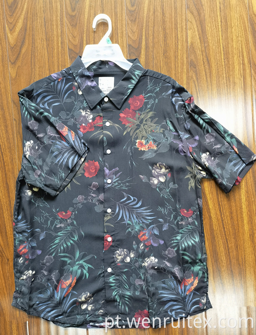 Men S Short Sleeve Shirt Summer Dyed Printed Shirts